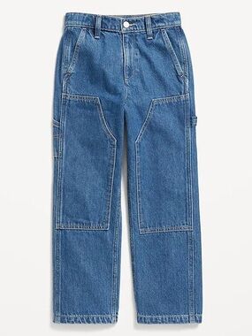 Old Navy Girls High Waisted Relaxed Carpenter Jeans